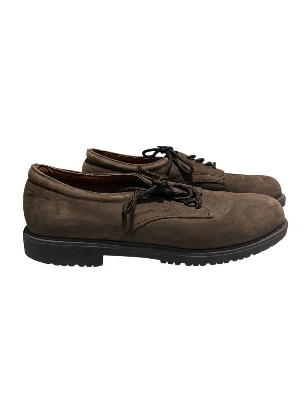 Claybrooke Mens Suede Leather Lace Up Shoes Brown Size 10 M